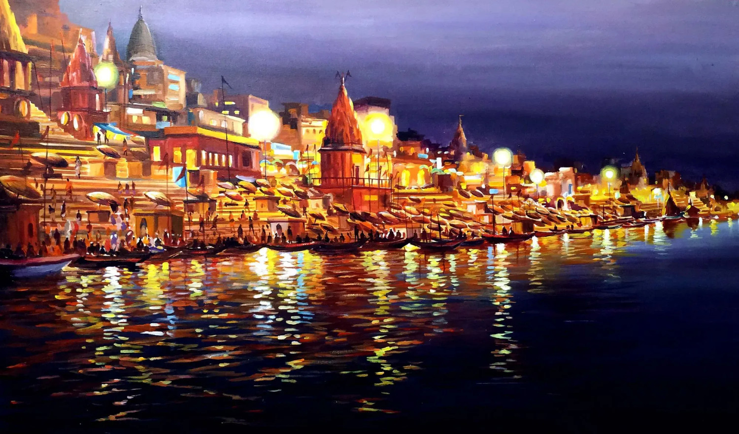 Ghat by Evening